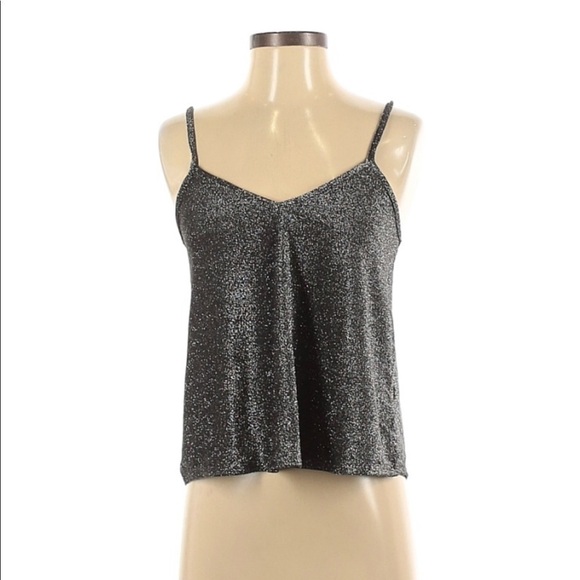 𝅺urban outfitters metallic tank - Picture 1 of 3